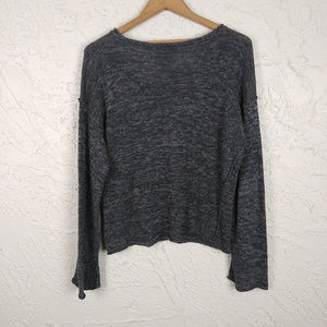 Line Sweaters - Line the Label Scoop Neck Heathered Gray Sweater Line Sweaters - Line the Label Scoop Neck Heathered Gray Sweater
